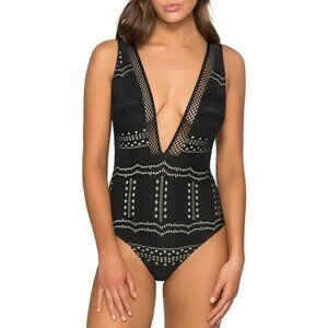 Jets Australia Impressions Plunge One Piece (size 10) NWT
